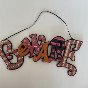 Halloween Fall wall decor Colorful Glitter Wall Hanging Decor NWT